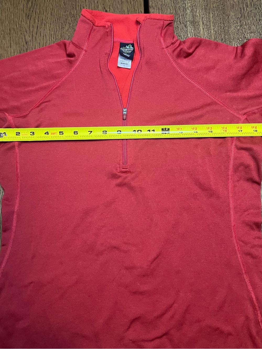 Patagonia Capilene Women’s Large 1/4 Zip Base Layer Pullover Red Women’s Size L - Picture 5 of 8
